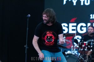 Imagen de Santi en el festival "Locos x el Rock", Infecar, Las Palmas de Gran Canaria. Dulce Castigo tributo a Los Suaves